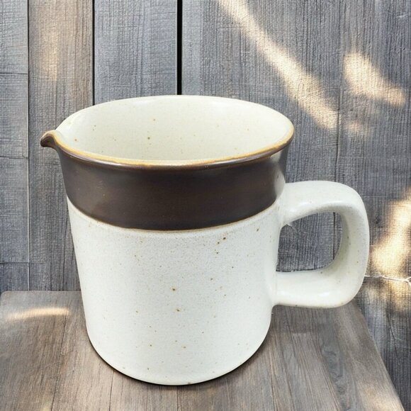 Denby Langley RUSSET Small Pitcher Creamer Stoneware Speckled Ceramic Creamer - Picture 1 of 13